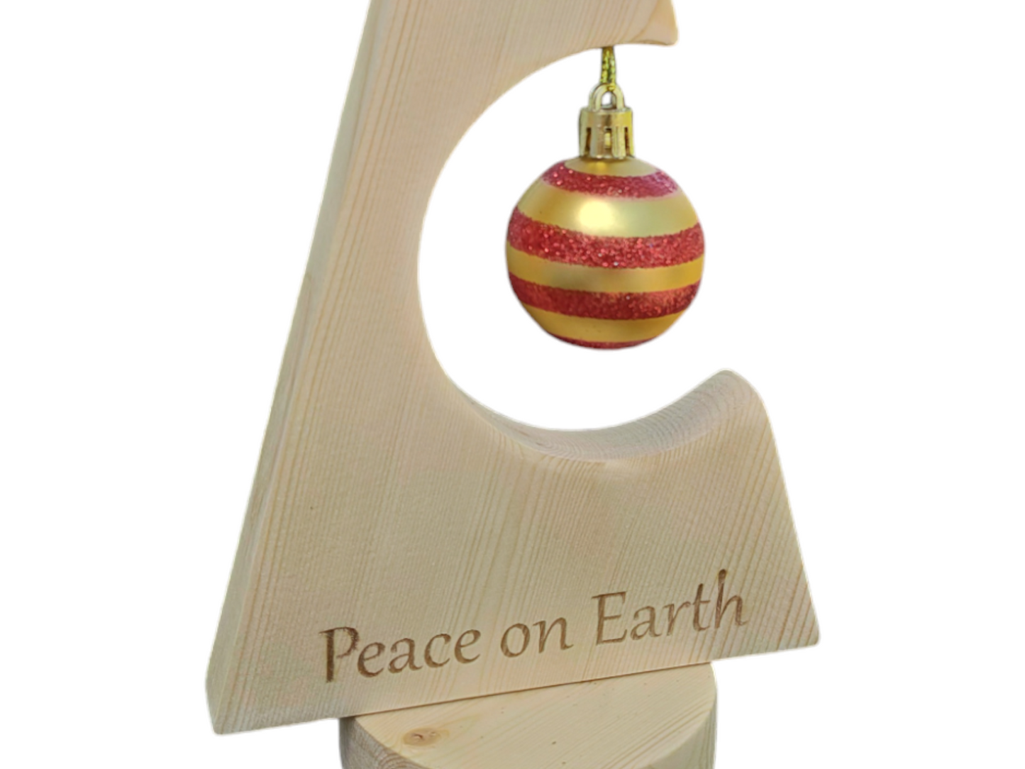 Contemporary wooden Christmas tree